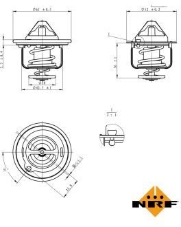 Honda Thermostaat, koelvloeistof 725143