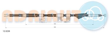 Honda Trekkabel, parkeerrem 120238