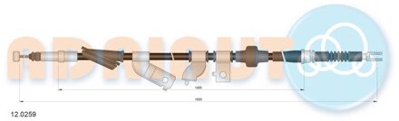 Honda Trekkabel, parkeerrem 120259