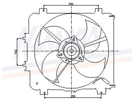 Honda Ventilator, condensator airconditioning 85045