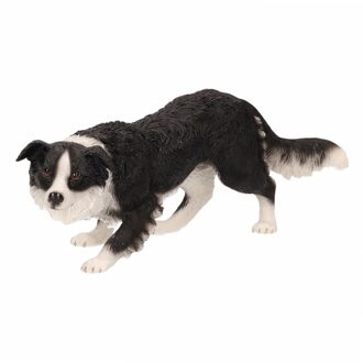 Honden beeldje Border Collie 17 cm - Beeldjes Multikleur