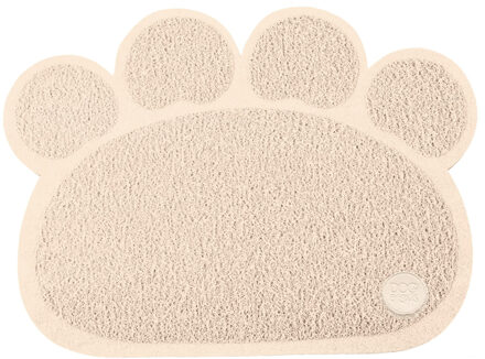 Honden en katten slaap en relax tapijt - beige - 60 x 45 cm - Huisdieren kussen/mat