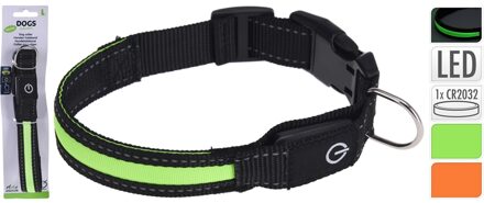 Honden halsband met led 65x35x275mm Multikleur