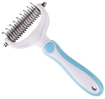 Honden Katten Ontharing Kam Voor Ontklitter Trimmen Dematting Huisdier Geopend Knoop Kam Schoon Haar Borstel Multifunctionele Grooming Tool #