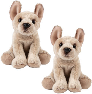 Honden knuffels - Pluche knuffel Franse Bulldog van 13 cm - Dieren