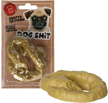 Honden nep drol/drollen poep fopartikelen 11 cm - 2x stuks - Feestartikelen humor - Fopartikelen 1 a Multi