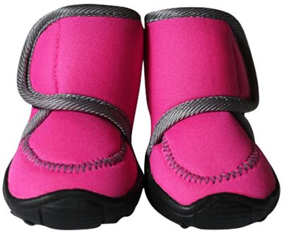 Honden Schoenen Waterdichte Kleine Grote Honden Laarzen Lente Winter 4 Stks/set Comfortabele Antislip Warme Schoenen roos rood / XS