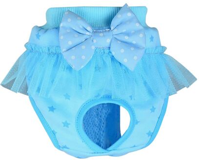 Honden Shorts Wasbaar Ademend Fysiologische Broek Voor Vrouwelijke Mannelijke Honden Herbruikbare Luier Huisdier Producten Hond Levert blauw / S