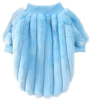Honden Verdikte Kasjmier Streep Warm Kostuum Puppies Herfst Winter Trui Voor Kleine Middelgrote Honden Blauw / Xxl