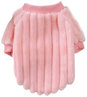 Honden Verdikte Kasjmier Streep Warm Kostuum Puppies Herfst Winter Trui Voor Kleine Middelgrote Honden Roze / Xl