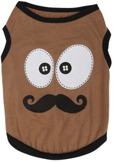 Honden Vest Mode Hond Grote Ogen Bebaarde Print Vesten Huisdier Lente Zomer Cooling Kleding Ademende Puppy Kat Kleding Huisdieren Product