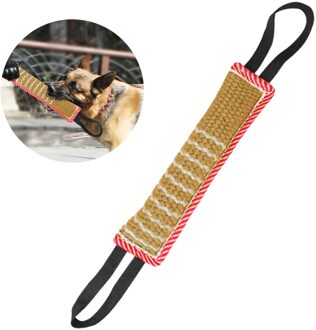 Hondenbeet Sleepboot Speelgoed Jute K9 Sleepboot Speelgoed Met Twee Handgrepen Voor Volwassen Honden Puppies Tanden Gezond Voor Honden Huisdier training Play Gooi