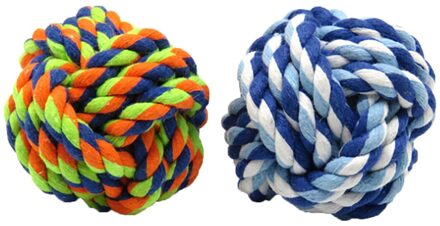 Hondenbeet Touw Speelgoed Huisdieren Honden Supplies Pet Dog Puppy Katoen Chew Knot Toy Duurzaam Gevlochten Bone Touw Funny Tool willekeurige Kleur