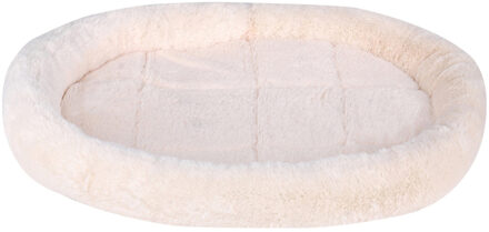 Hondenmand/hondenkussen - beige - 52 x 43 cm - Huisdieren lig/slaap kussen