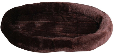 Hondenmand/hondenkussen - bruin - 52 x 43 cm - Huisdieren lig/slaap kussen