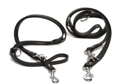 Hondenriem - Leer - Zwart - S - 200 x 1,2 cm