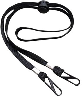 Hondenriem Mode Moderne Dierbenodigdheden Praktische Verstelbare Winddicht Touw Hoed Touw Voor Hoeden Lanyard Winddicht Touw Zwart Een