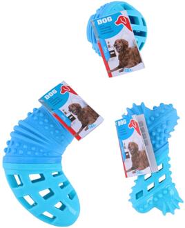 Hondenspeeltje 18x11x5cm blauw