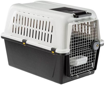 Hondenvervoersbox Atlas 81 Cm Staal Grijs/zwart