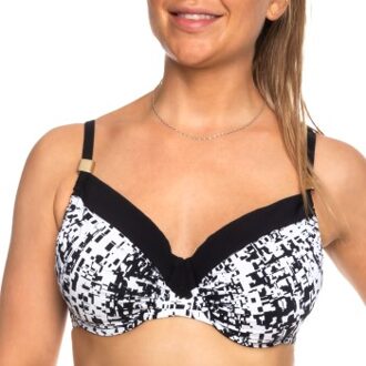 Honduras Bikini Top Full Cup * Actie * Versch.kleure/Patroon,Zwart,Wit - F 70