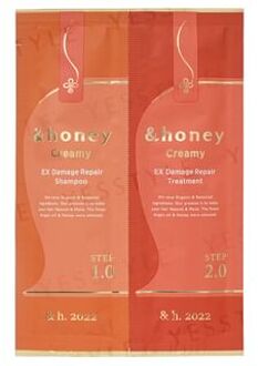 &honey Creamy EX Damage Repair Sachet Set - Shampoo en Haarbehandeling