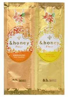 &honey Fleur Kinmokusei & Mimosa Moist Trial Set - Shampoo en Haarmasker Samples