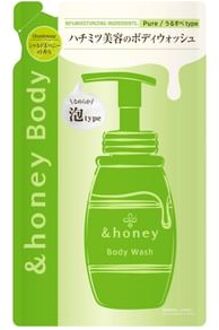 &honey Pure Moist Foaming Body Wash Chardonnay Honey 440ml Refill