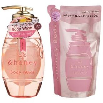 &honey Pure Rose Honey Deep Moist Gel Body Wash 440ml Refill