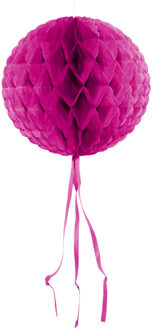 Honeycomb bol - 30 cm - donker roze