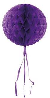 Honeycomb bol - 30 cm - paars