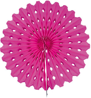 Honeycomb waaiers fuchsia 45 cm - Hangdecoratie Roze