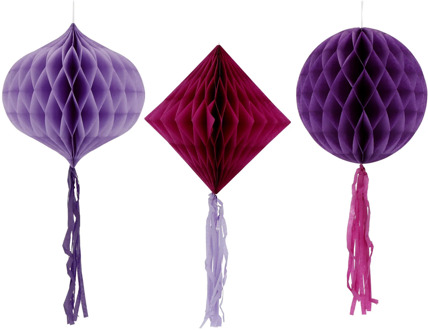 Honeycombs Posh Purple (3st) Paars - Lila
