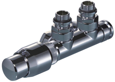 Honeywell Thera designset haaks links met 2 kopp.m24x16 coax wit