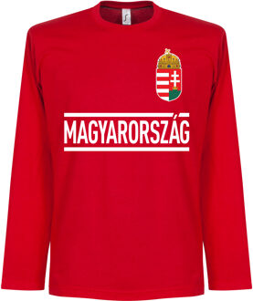Hongarije Longsleeve Team T-Shirt - XL