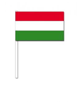 Hongarije zwaai vlaggetjes 12 x 24 cm