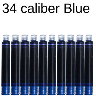 Hongdian Luxury quality Large-caliber cartridges 20pcs Disposable Blue for Black Fountain Pen Ink Cartridge Refills