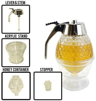 Honing Dispenser Jar Container Cup Sap Siroop Ketel Keuken Bee Drip Standhouder Draagbare Opslag Pot