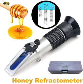 Honing Refractometer Bijenteelt 58% Brix 38-43 'Baume 12-27% Water Refractometer Voor Honing Tester Suiker