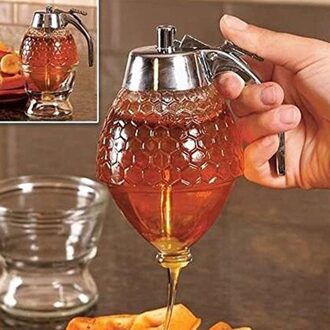 Honing Siroop Squeeze Tank Bee Sap Siroop Cup Drip Dispenser Waterkoker Jar Container Opslag Pot Stand Houder Keuken Accessoires