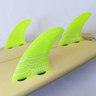 Honingraat Glasvezel Toekomst Vinnen Half-Carbon Surfplank Fcs Vinnen Sup Bodyboard Plastic Fcs Ii Surf Vinnen FCS AM1 geel
