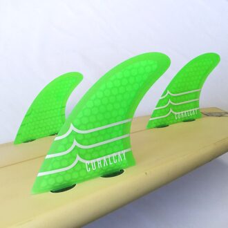 Honingraat Glasvezel Toekomst Vinnen Half-Carbon Surfplank Fcs Vinnen Sup Bodyboard Plastic Fcs Ii Surf Vinnen FCS AM2 groen