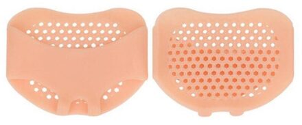 Honingraat Inlegzolen Voorvoet Pads Voor Vrouwen Hoge Hak Schoenen Voet Blister Care Tenen Insert Pad Siliconen Gel Binnenzool Pijnbestrijding pad huid