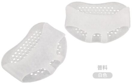 Honingraat Inlegzolen Voorvoet Pads Voor Vrouwen Hoge Hak Schoenen Voet Blister Care Tenen Insert Pad Siliconen Gel Binnenzool Pijnbestrijding pad wit