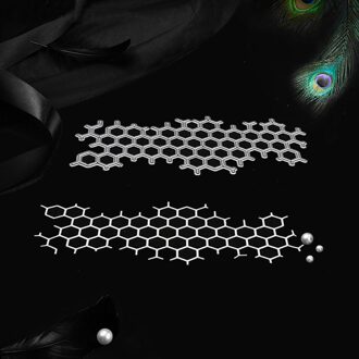 Honingraat Metalen Stansmessen Stencil Scrapbooking Fotoalbum Kaart Papier Embossing Craft Diy Sterft Snijd Voor Interieur Decoracy