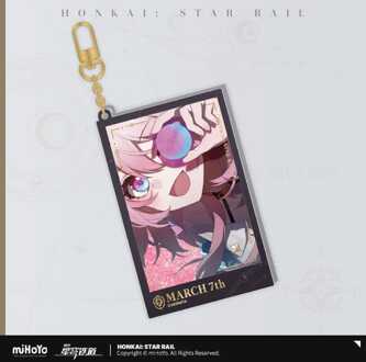 Honkai: Star Rail Countdown Departure Series Acrylic Keychain March 7th Glitter 9 cm