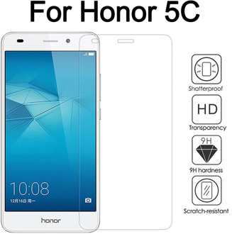 honor 5c glass protective on for Huawei honor5c 5 c Screen Protector Tempered Glas safety armored Huawei5c huawie honer c5 Film