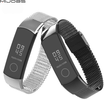 Honor band 4 strap for Huawei Honor Band 4 Smart Watch Accessories Milanese metal steel bracelet replacement band 5 strap