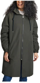 Hooded Bernay Parka Trench & Coat , Gray , Dames - S,Xs