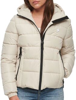 Hooded Spirit Sports Puffer Jas Dames beige - 42