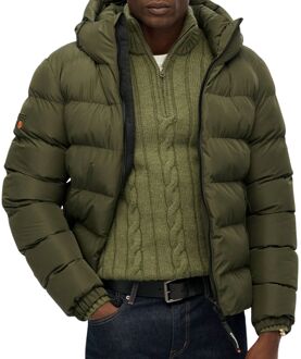 Hooded Sports Puffer Winterjas Heren - XL